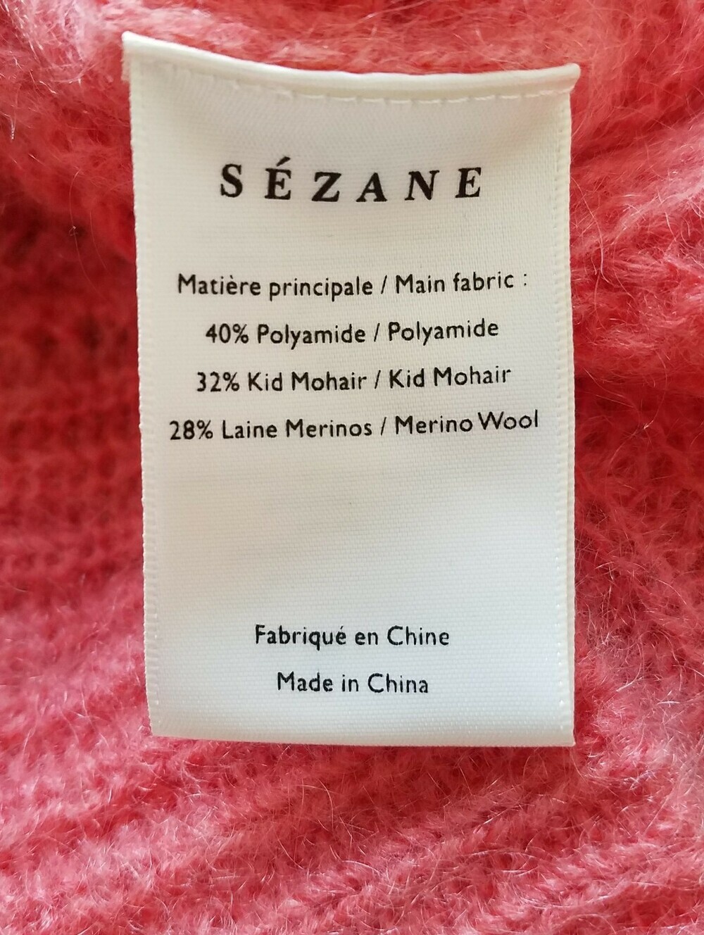 Sezane Paulin Jumper Sweater in Coral - Picture 9 of 10